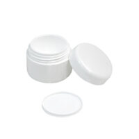 Barattolo bianco vuoto con coperchietto