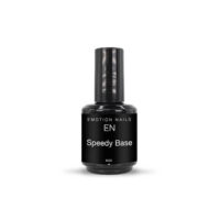 Speedy Base è una base semipermanente di Emotion Nails creata non solo per lo smalto semipermanente classico, di cui garantisce una lunga durata, ma che grazie alla sua densità di permette di modellare la struttura dell’unghia senza usare la lima, fare piccoli allungamenti e correggere così unghie onicogrifotiche