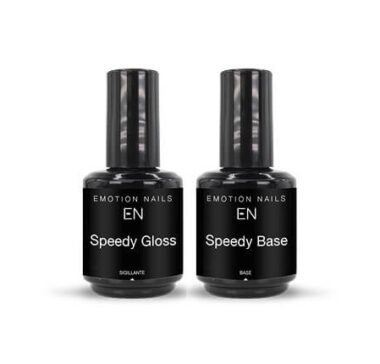 Emotion Speedy Duo è uno speciale kit di 2 prodotti che vi consentiranno di applicare il semipermanente con estrema facilità e velocità e fare piccoli allungamenti, pur trattandosi di smalti semipermanenti.
